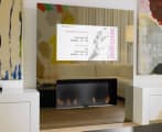 Tv and gas fireplace in one